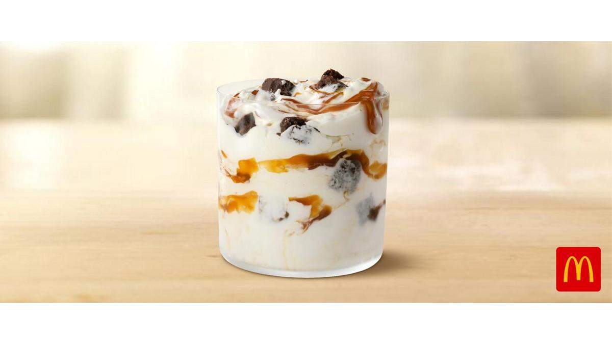 McDonald’s is offering free Caramel Brownie McFlurries on Tuesday, May 4. It is the treat’s newest flavor.