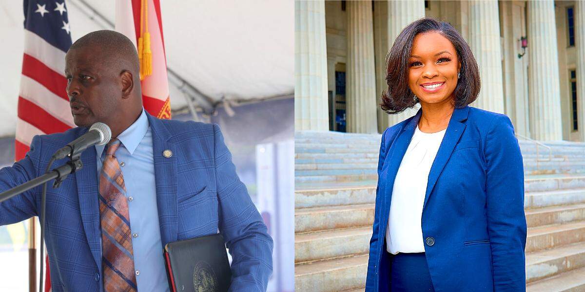 James Bush III, left, faces a Democratic primary challenge from Ashley Gantt.