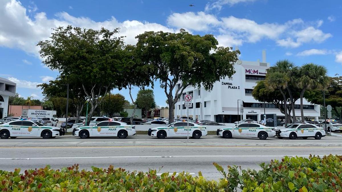 Miami-Dade police responded to threats made to a Kendall plastic surgery center Tuesday, March 28, 2023. At least one school was locked down in response.