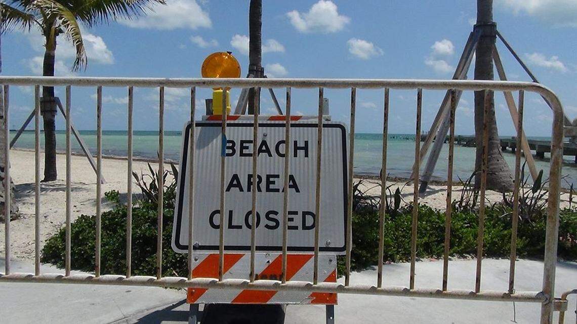 Monroe County, which reported a record daily total of new COVID-19 cases on Monday, June 29, 2020, with 17 new cases, will close county-owned beaches for the long July 4, 2020, weekend.