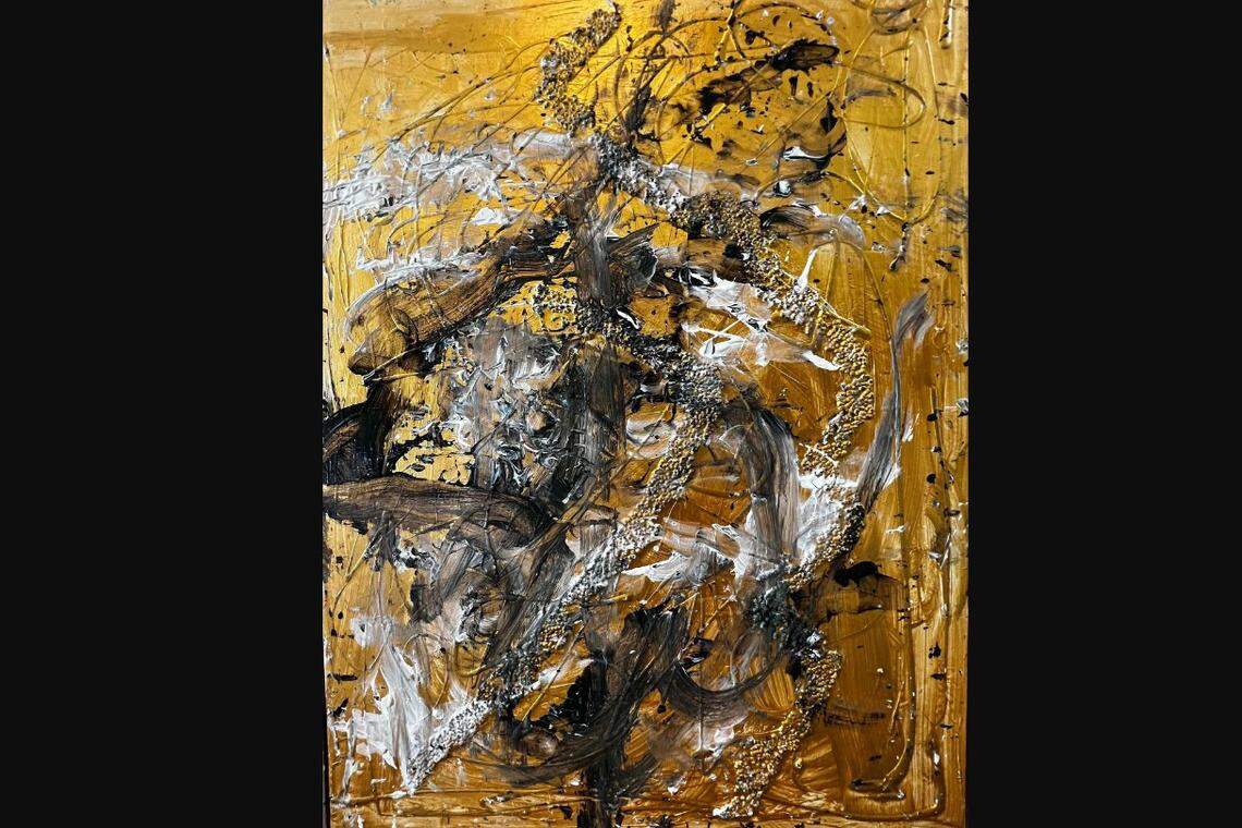 Untitled art by Dylan and Connor from the @rt By Chimps Exhibit in Miami Beach