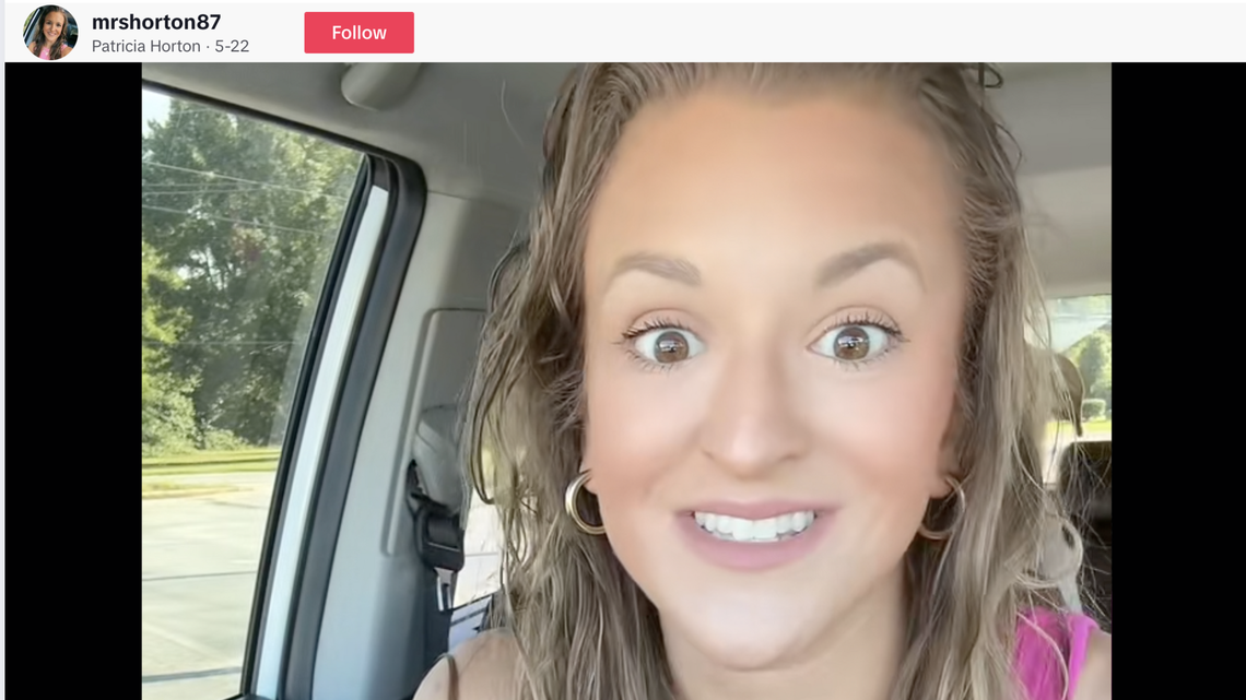 Florida mom Patricia Horton poses in a photo with her two kids, aged 12 and 7, on Instagram.