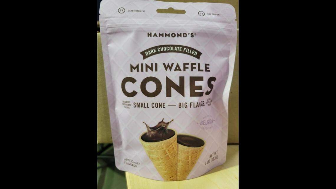 Hammond’s Dark Chocolate Filled Mini Waffle Cones