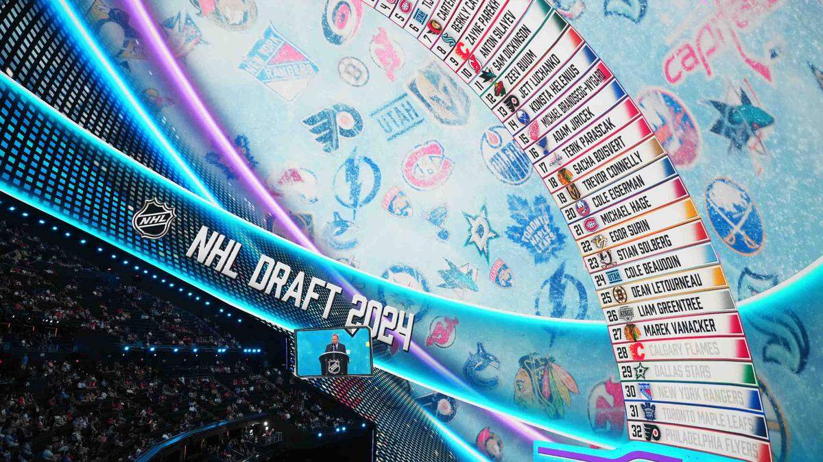Jun 28, 2024; Las Vegas, Nevada, USA; A general view in the first round of the 2024 NHL Draft at The Sphere.
