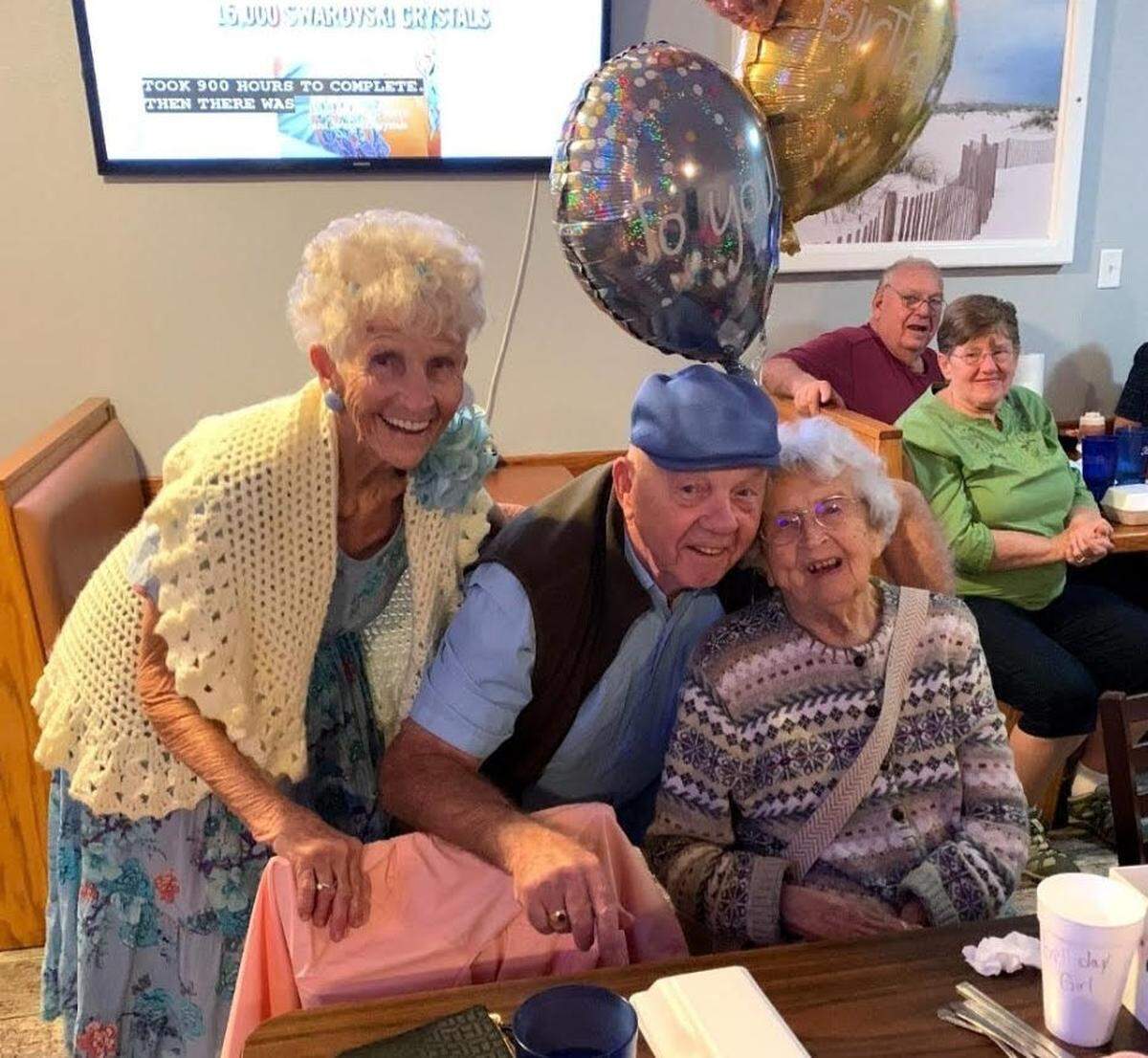 Rita Thomas celebrated her 95th birthday in February with a party of friends at the Rosecastle assisted living facility in Zephyrhills where she lives.