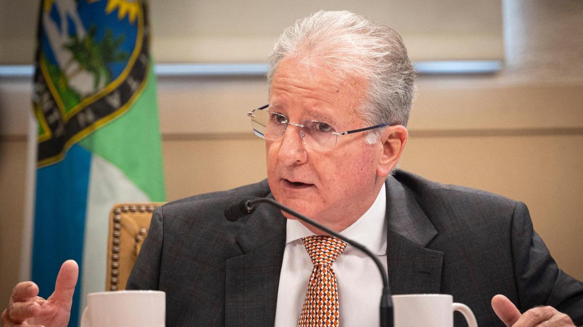 City Manager Peter Iglesias talks during a Coral Gables City Commission meeting on Tuesday, Nov. 14, 2023, at City Hall in Coral Gables.