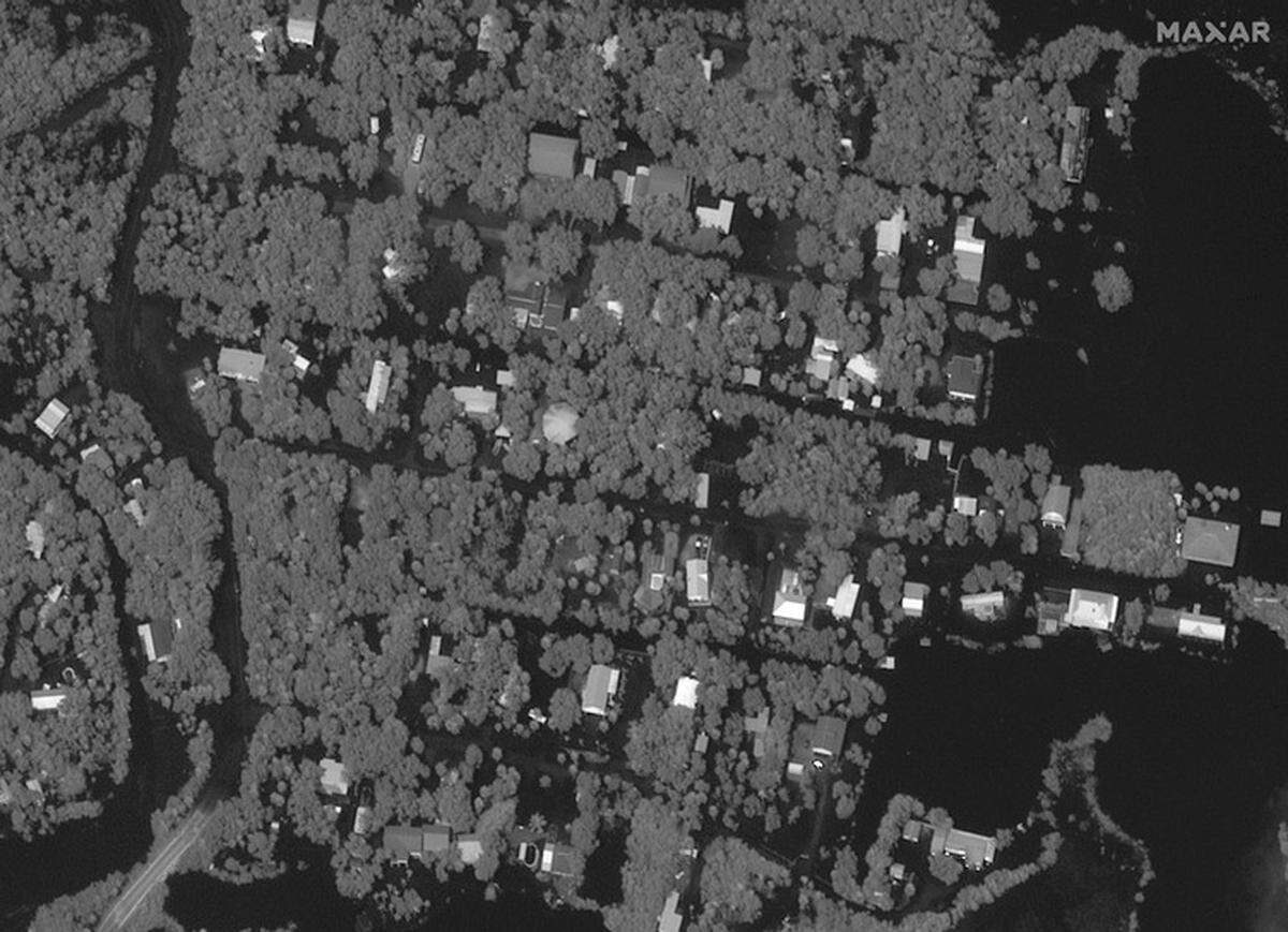 This is how a section of Ozello, Florida looked after Hurricane Idalia on Aug. 30, 2023.