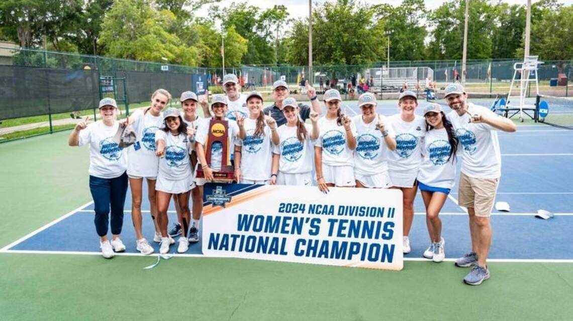 NSU women’s tennis team finally overcomes rival Barry for first national championship