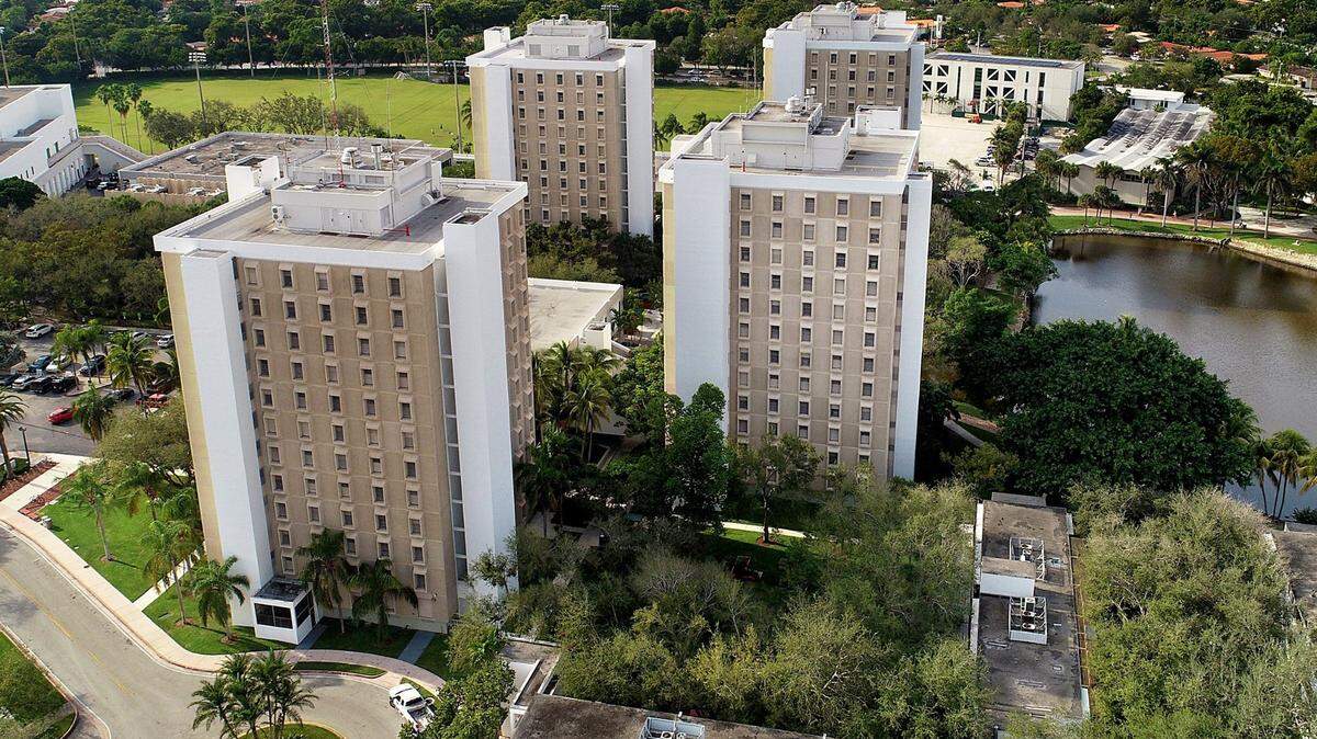 View of the University of Miami Hecht & Stanford Residential Colleges buildings in Coral Gables on Wednesday, January 09, 2019.