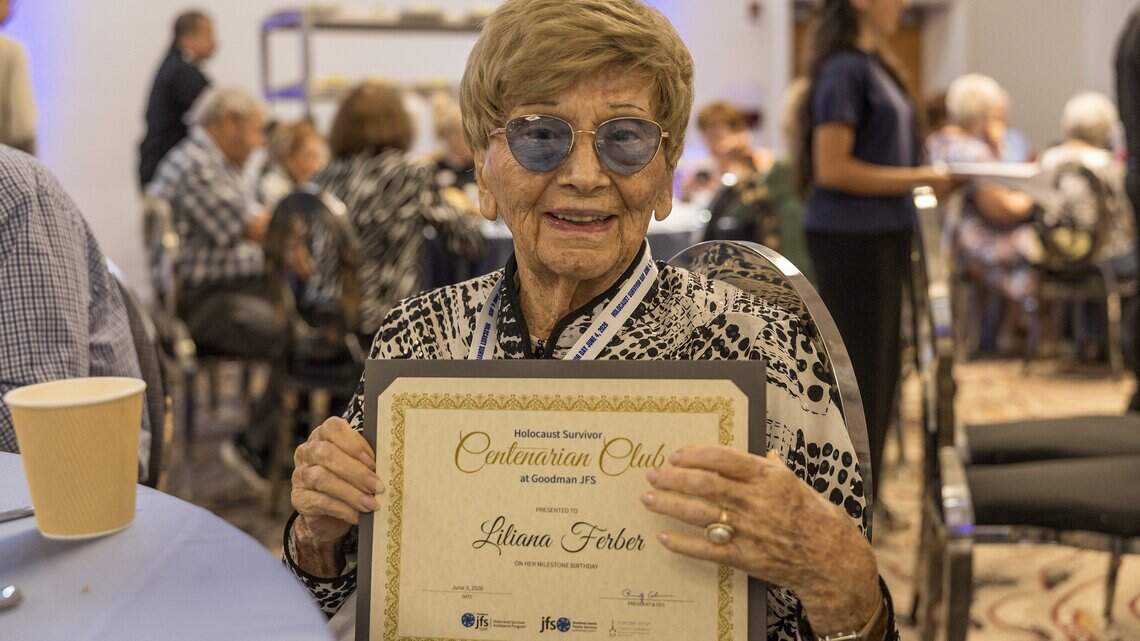 ‘Living history’: 100-year-old Holocaust survivors honored at Broward synagogue