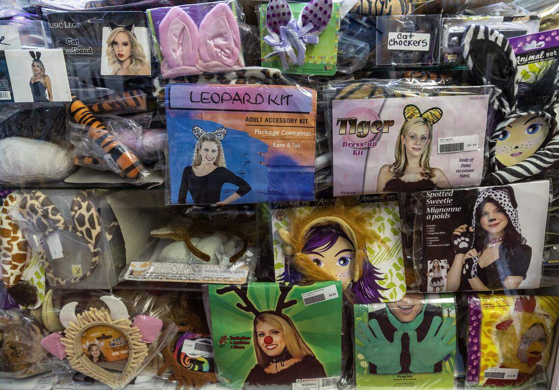 View of items for sale ahead of Halloween, at the famous La Casa De Los Trucos (The House of Tricks), one of the world's oldest active costume establishments, located at 1343 SW 8th Street, Little Havana, on Wednesday, October 1, 2025.