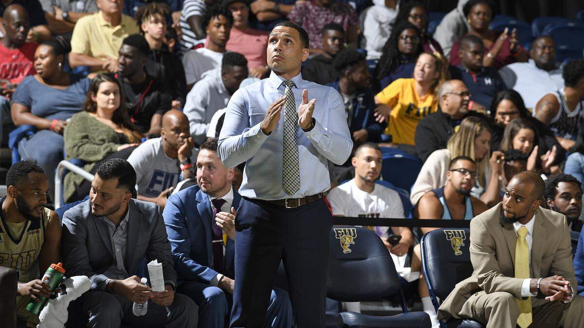 FIU men’s basketball coach Jeremy Ballard, above, might have a top commitment coming to his program in New York’s Isaiah Richards.