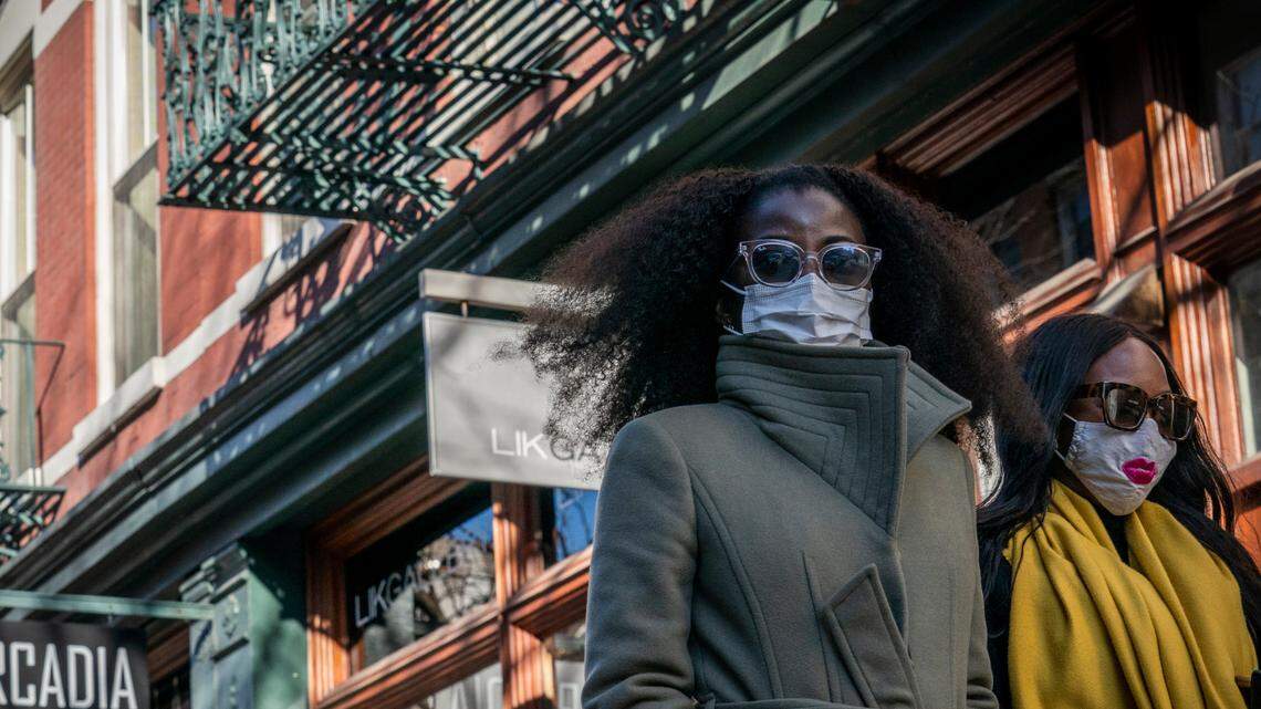 Most in US say they’d go back to wearing masks if COVID cases rise again, poll finds