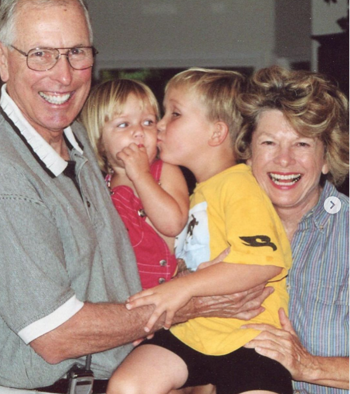 Peter T. Fay pictured with two of his grandchildren.