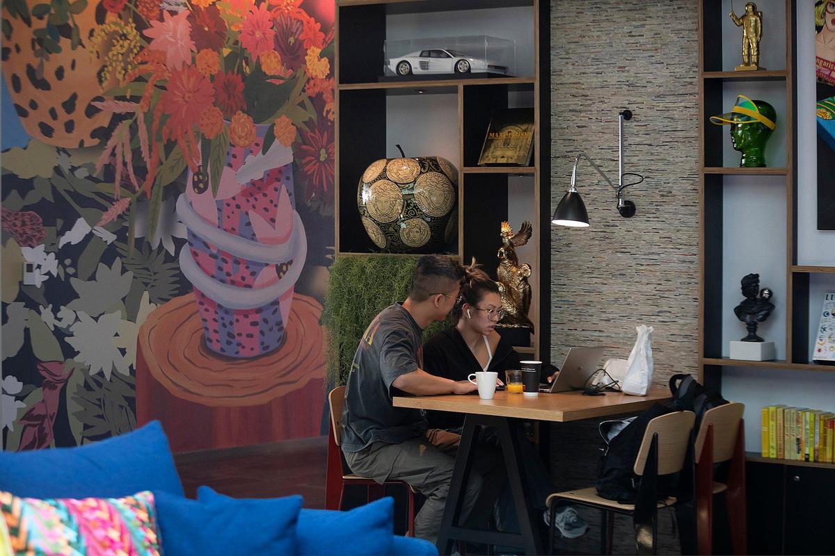 Ben Kwok and Christy Zhang at citizenM Hotel in Miami Beach; 1200 Lincoln Rd., Miami Beach on Thursday September 5., 2024.