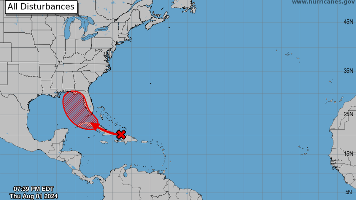 The tropical wave in the Atlantic could start to form this weekend.