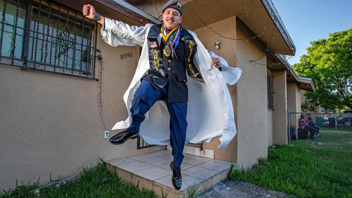 Formerly homeless North Miami Beach grad wanted to enjoy senior year before the Army