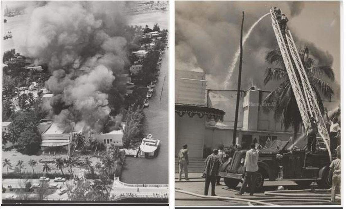 The Latin Quarter burns in 1959.