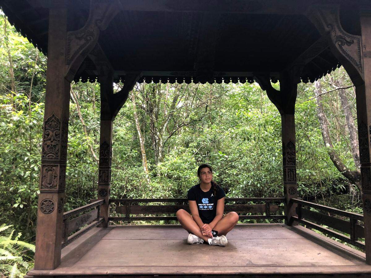 Scarlett Baur relaxes at Patch of Heaven Sanctuary in Miami