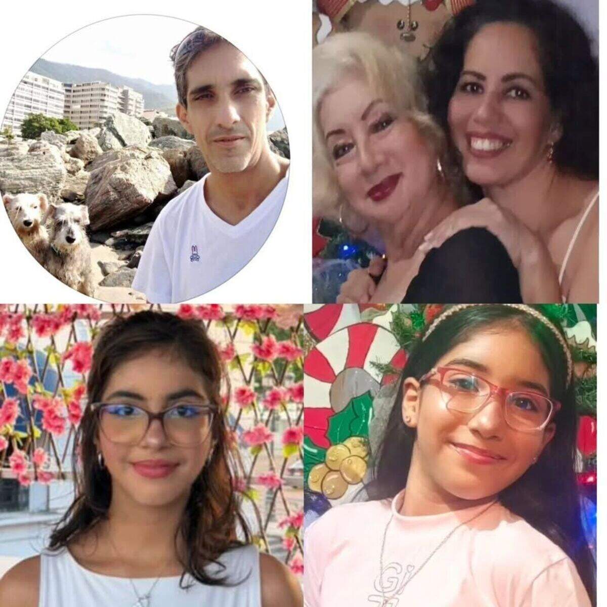 Missing family members of María Eugenia Pardo, from top left, clockwise: José Gregorio Ibarra Zambrano, 50; his mother -in-law María Sánchez, 75; his wife Naireth Marrero; 46; and the couple’s daughters&nbsp;Nayra Ibarra Marrero, 12, and Nayara Ibarra Marrero, 15.