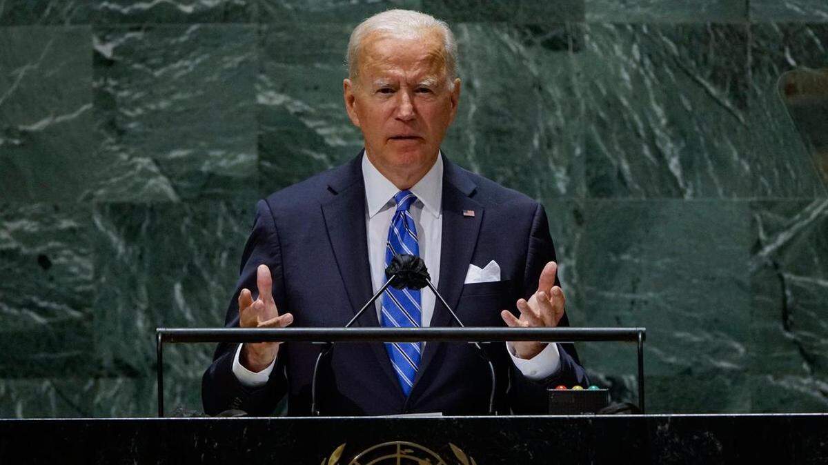 Biden delivered his first address as president to the U.N. General Assembly on Tuesday.