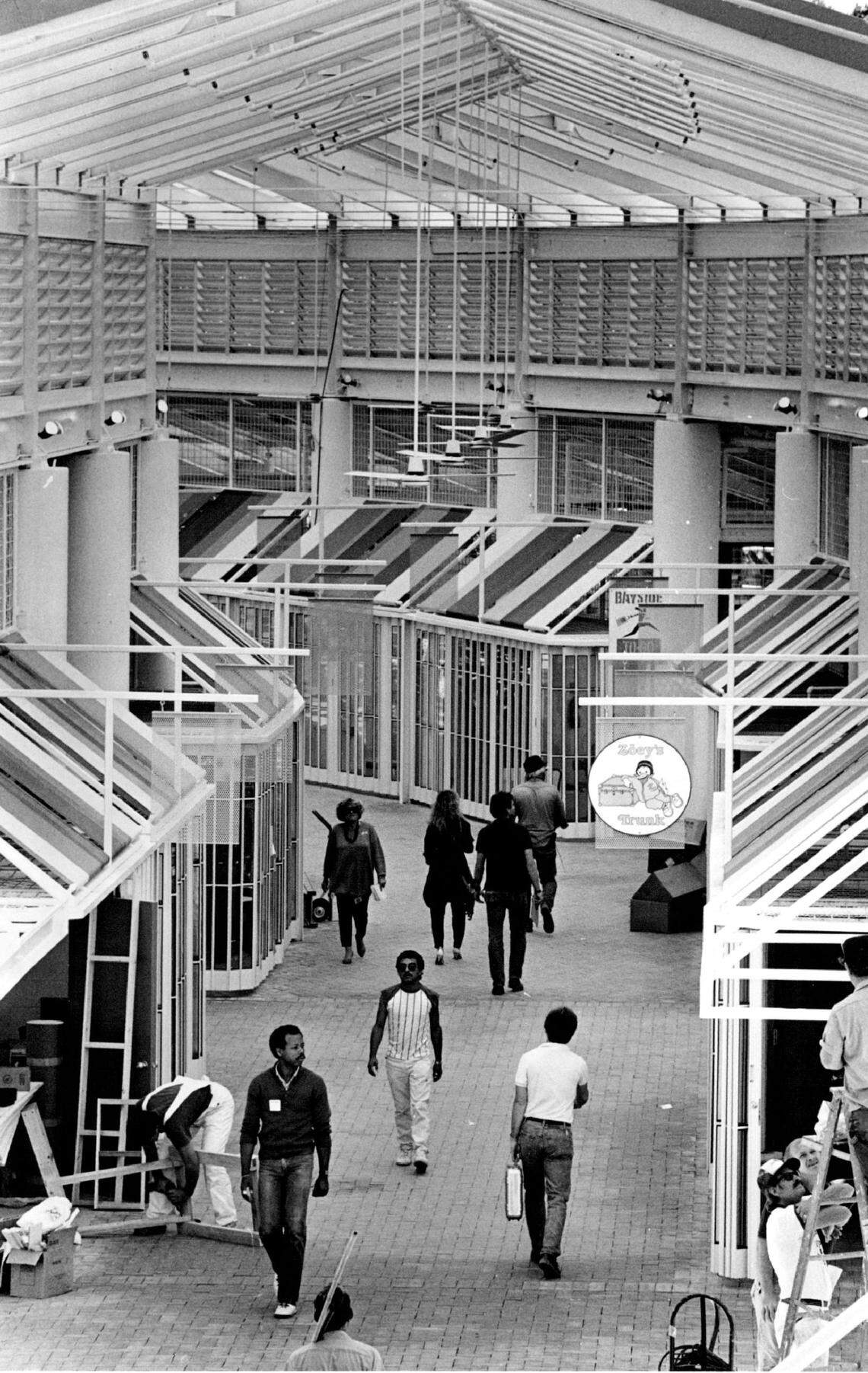 Bayside Marketplace in 1987, opeing year.