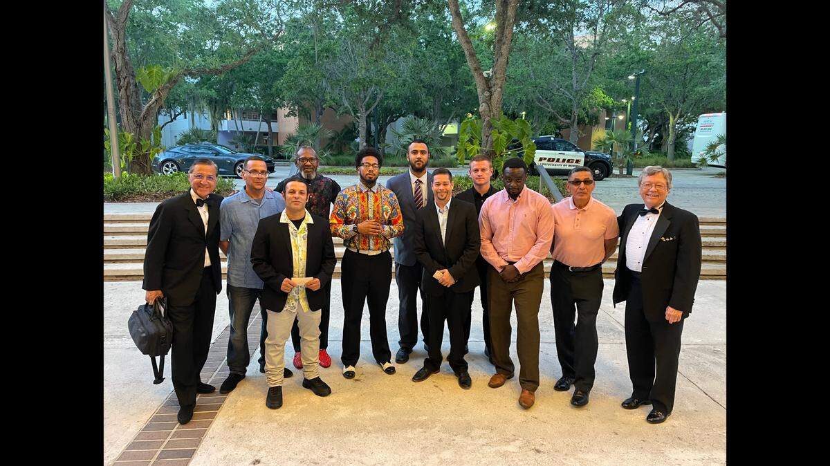 Residents with Miami Rescue Mission enjoyed a 2022 performance by the Greater Miami Symphonic Band. The Band’s outreach program allows individuals to experience a concert performance, often for the first time.