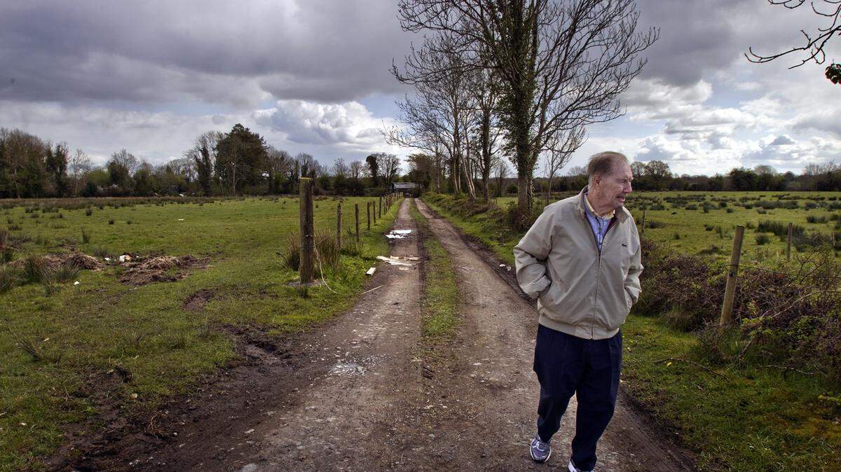 Dr. James Farrell, then 90, visited his family’s ancestral property in Clonee, County Longford where, on April 15, 2012, some 500 people gathered for a Titanic memorial and unveiling of the James Farrell Monument across the street in Ennybegs, County Longford, Ireland. James Farrell was Dr. Farrell’s uncle and a hero who lost his life when the Titanic sank in April 1912.