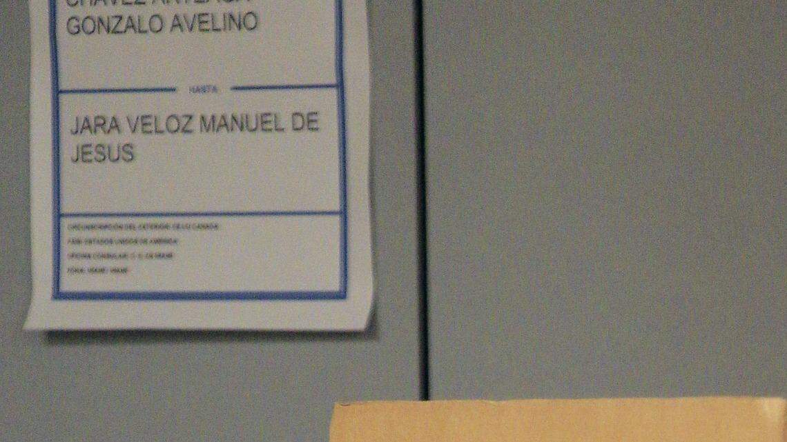 On Sunday, February 19, 2017 Jorge Constain, 58, a dual citizen and South Miami resident, right, cast his vote along with other local Ecuadoreans in his country's election at Albizu University in Doral, Florida.