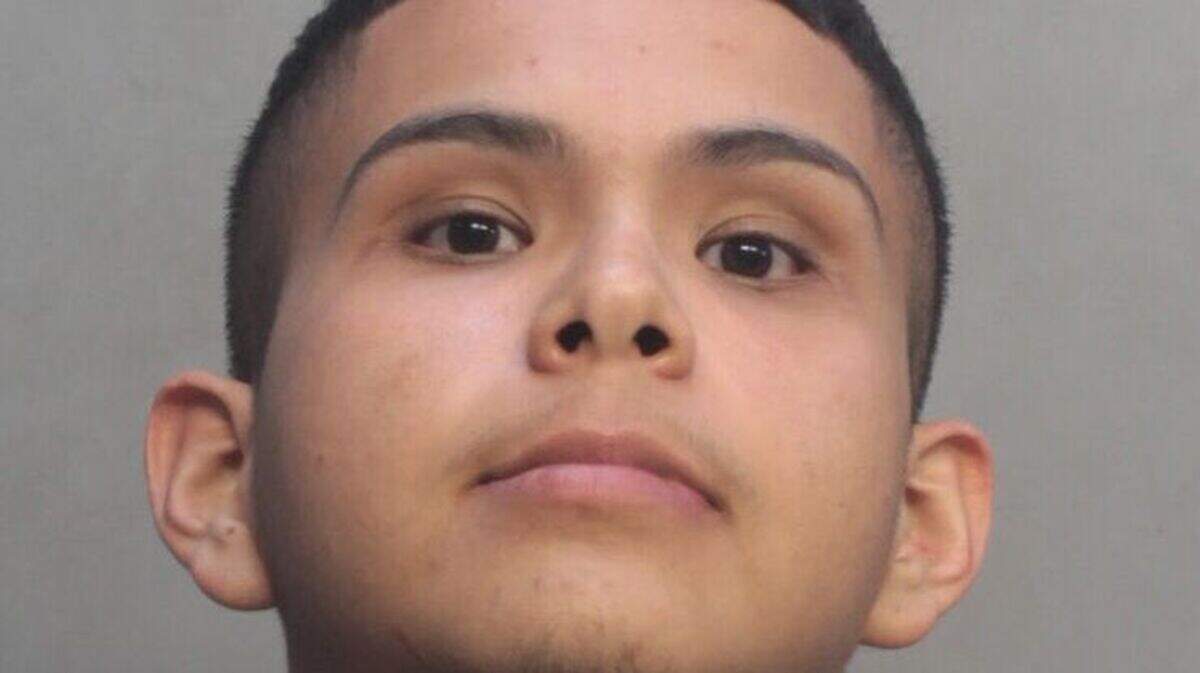 Frederick Nino, 23, was charged with battering his pregnant girlfriend in the parking lot of Miami Dade College’s Homestead campus. Police said they locked down the school Tuesday because a gun fell from his waistband.