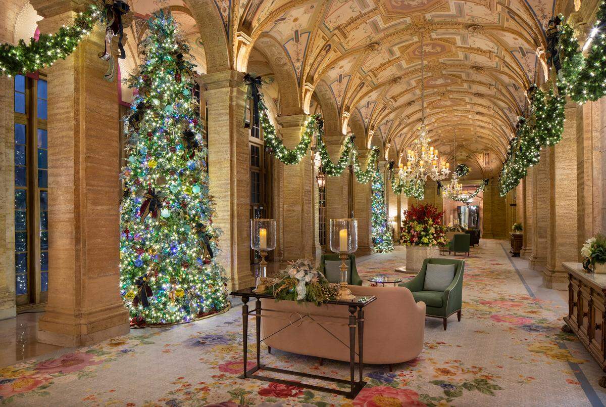 Enchanting decorations can be found around every corner at The Breakers Palm Beach.