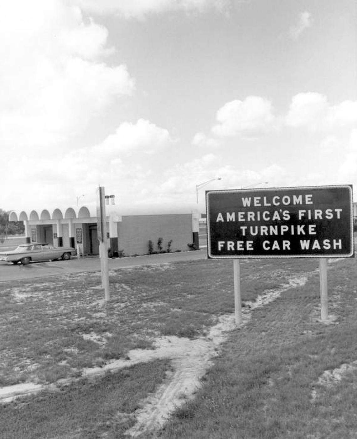 A turnpike plaza car wash at OKahumpka.