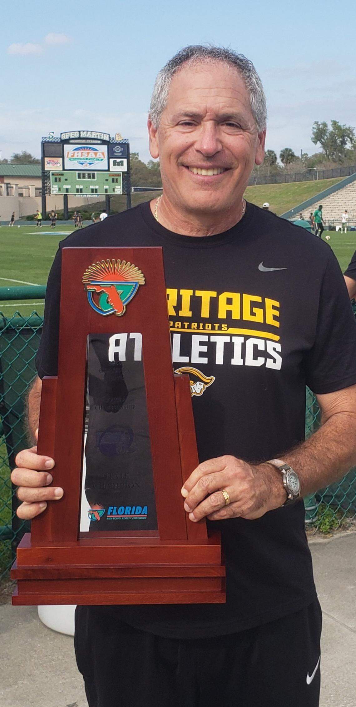 American Heritage coach Todd Goodman is the Miami Herald’s Class 4A-1A Boys’ Soccer Coach of the Year.