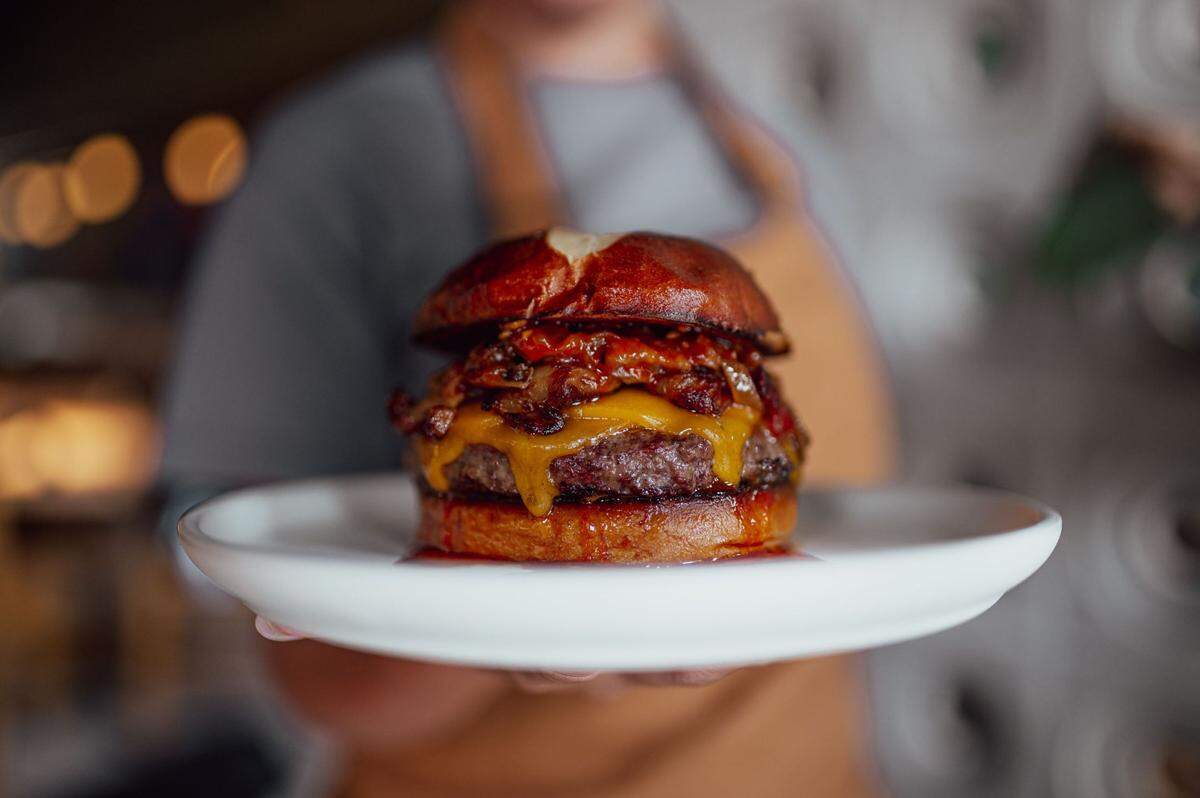 One of the burgers at the new Chimba restaurant in Miami.