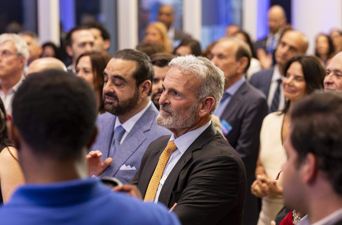 Stuart Miller, CEO at at Lennar, attends a preview event of a new emergency room at Jackson Memorial Hospital on Thursday, April 16, 2026, in Miami, Fla.