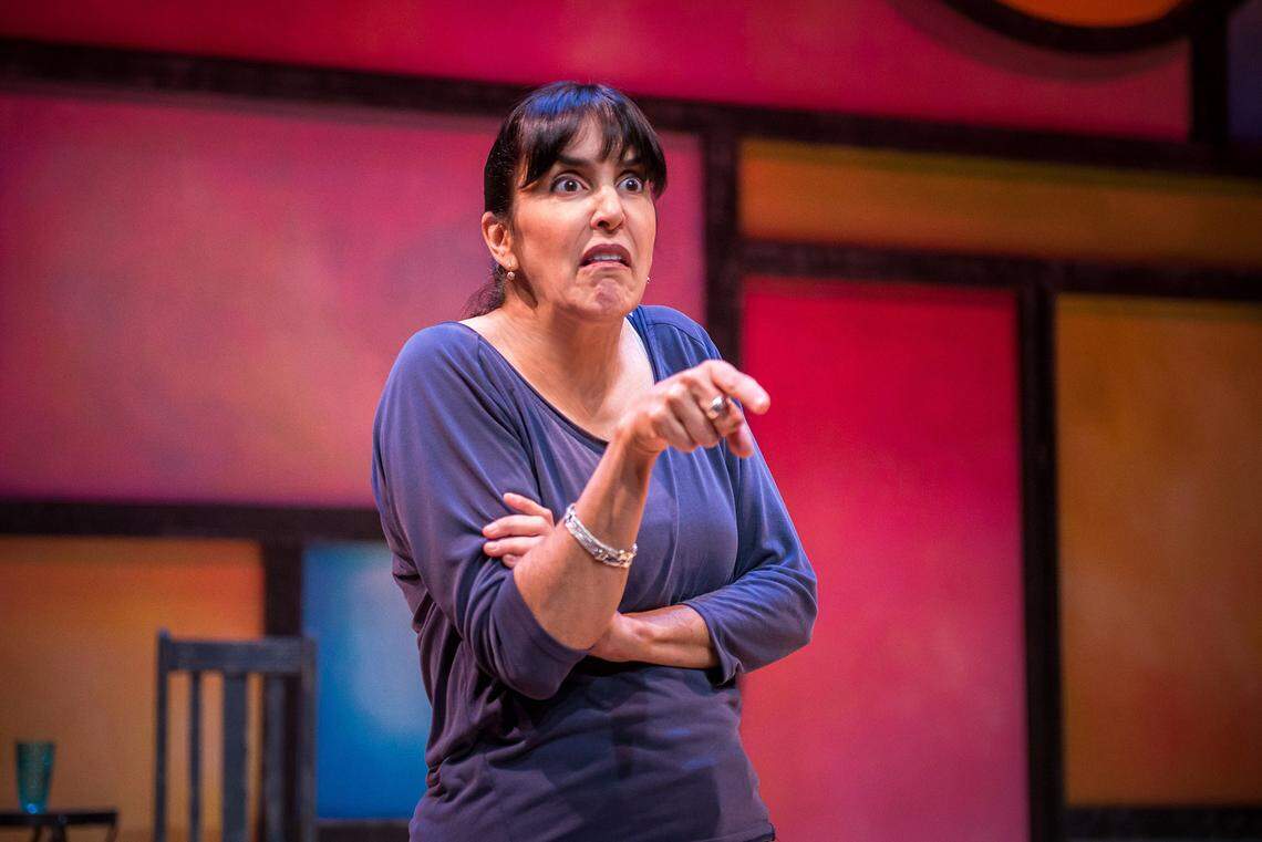 Elena Maria Garcia stars in “Fuacata” at Actors’ Playhouse.