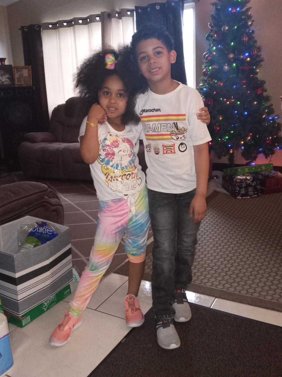 Phiinyx and Xion Solomon seen in an undated photo posted on a GoFundMe set up to pay for Phiinyx’s medical bills.