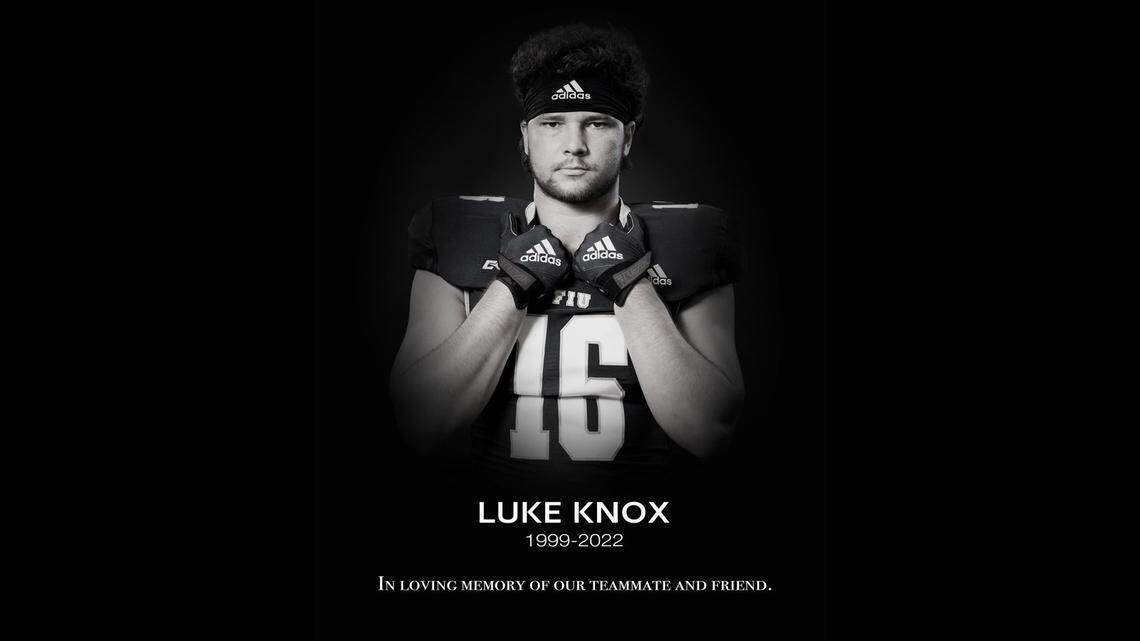 Florida International University announced the death of football player Luke Knox.