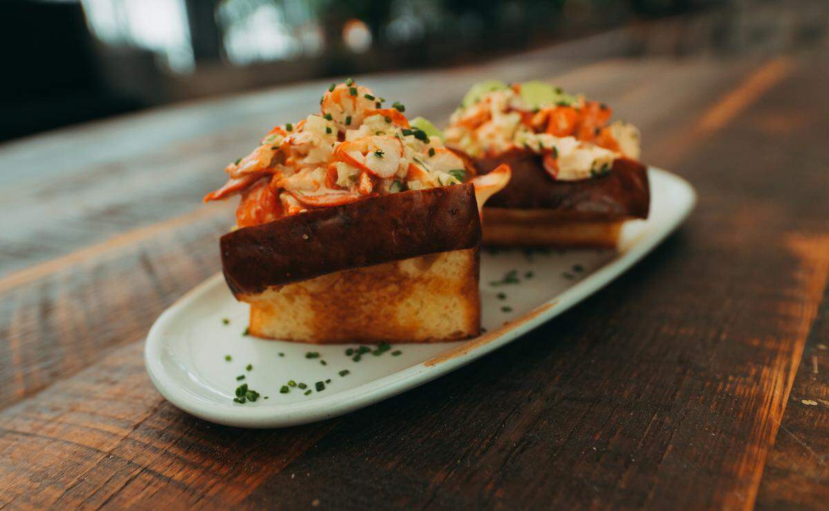 Maine lobster roll.