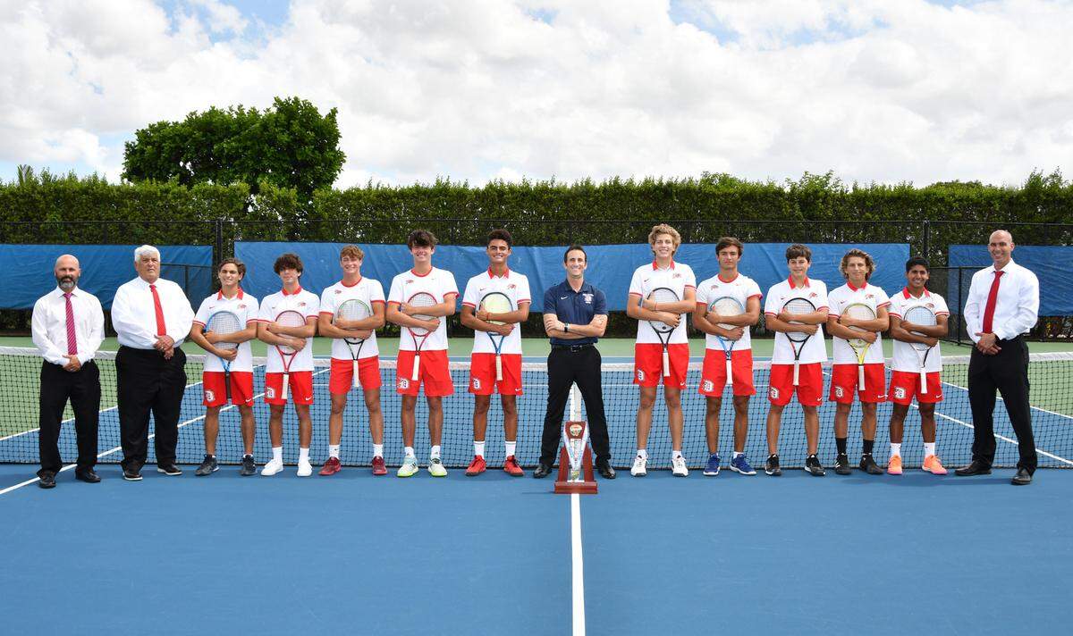 Doral Academy’s boys’ tennis team is looking for back-to-back state championships after moving up to Class 4A.