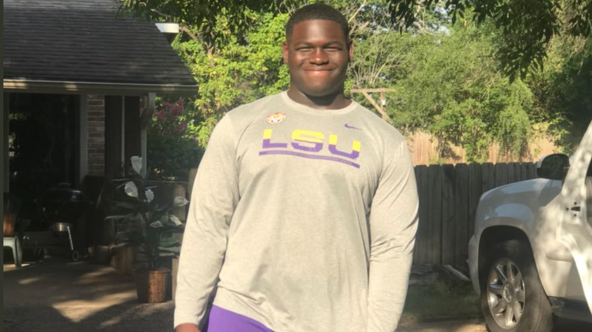 LSU freshman offensive lineman Chasen Hines changed his number and has a new nickname as a result