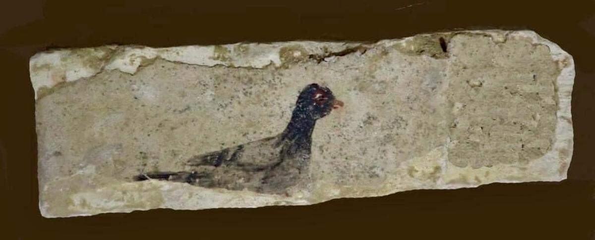 A collection of bricks from a demolished building were also discovered, experts said.