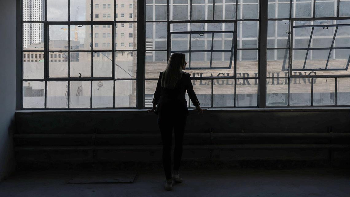 The School of Whales engages investors with as little as $500 to invest in a blind fund supporting local real estate projects. Above: Andrea Petersen, CEO of School of Whales, photographed inside Julia and Henry’s in downtown Miami. The project is anticipated to open in the first quarter 2022.