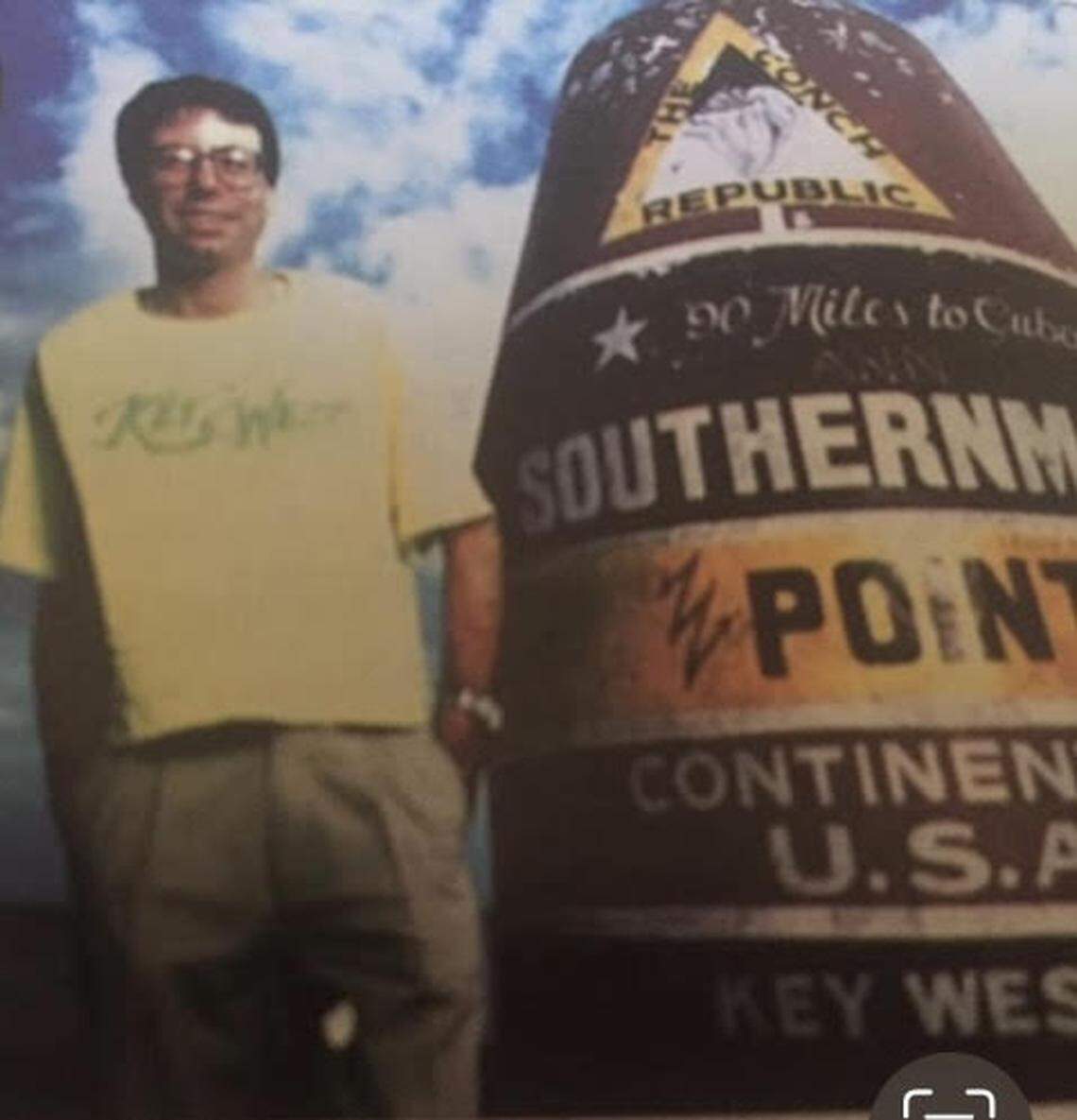 Miami Herald Day Editor Jeff Kleinman chronicled the graffiti problems at the Southernmost Point marker in 1989 as a reporter based in Key West.