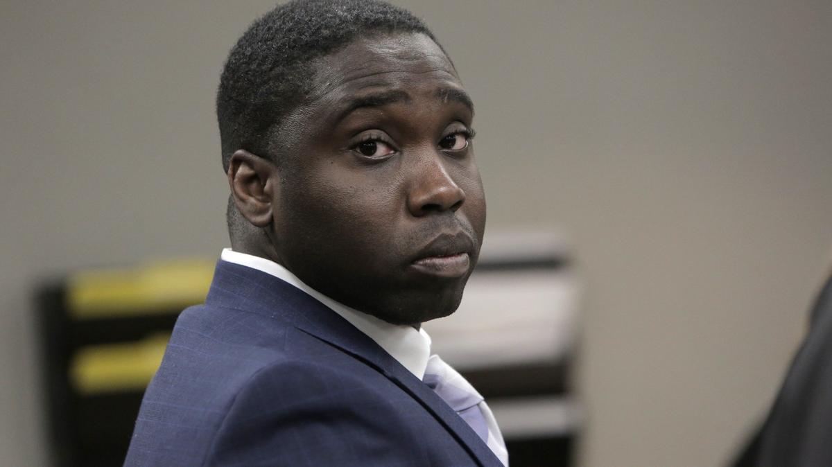 Defendant Benson Cadet, a reputed member of the North Miami Terrorist Boyz gang, listens during opening statements in his trial on June 24, 2019, in Miami. Cadet, 36, faced four counts of murder. He would ultimately be convicted of one count of conspiracy, acquitted of several other charges, and the jury deadlocked on a slew of other counts. In 2022, at his second trial, he was acquitted of one count of first-degree murder. He still faces trial on other murder charges.