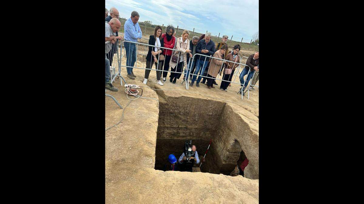 Archaeologists opened a tomb that had been sealed for approximately 2,600 years in Italy, officials said.