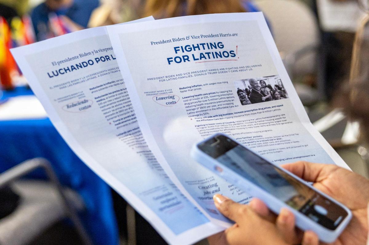 The Biden/Harris campaign opened the Miami-Dade Democratic Hispanic Caucus Office in Coral Gables, Florida, on Wednesday, March 27, 2024. The visit also highlighted the launch of the campaign’s Latino outreach program in Florida with an appearance by Second Gentleman Doug Emhoff.