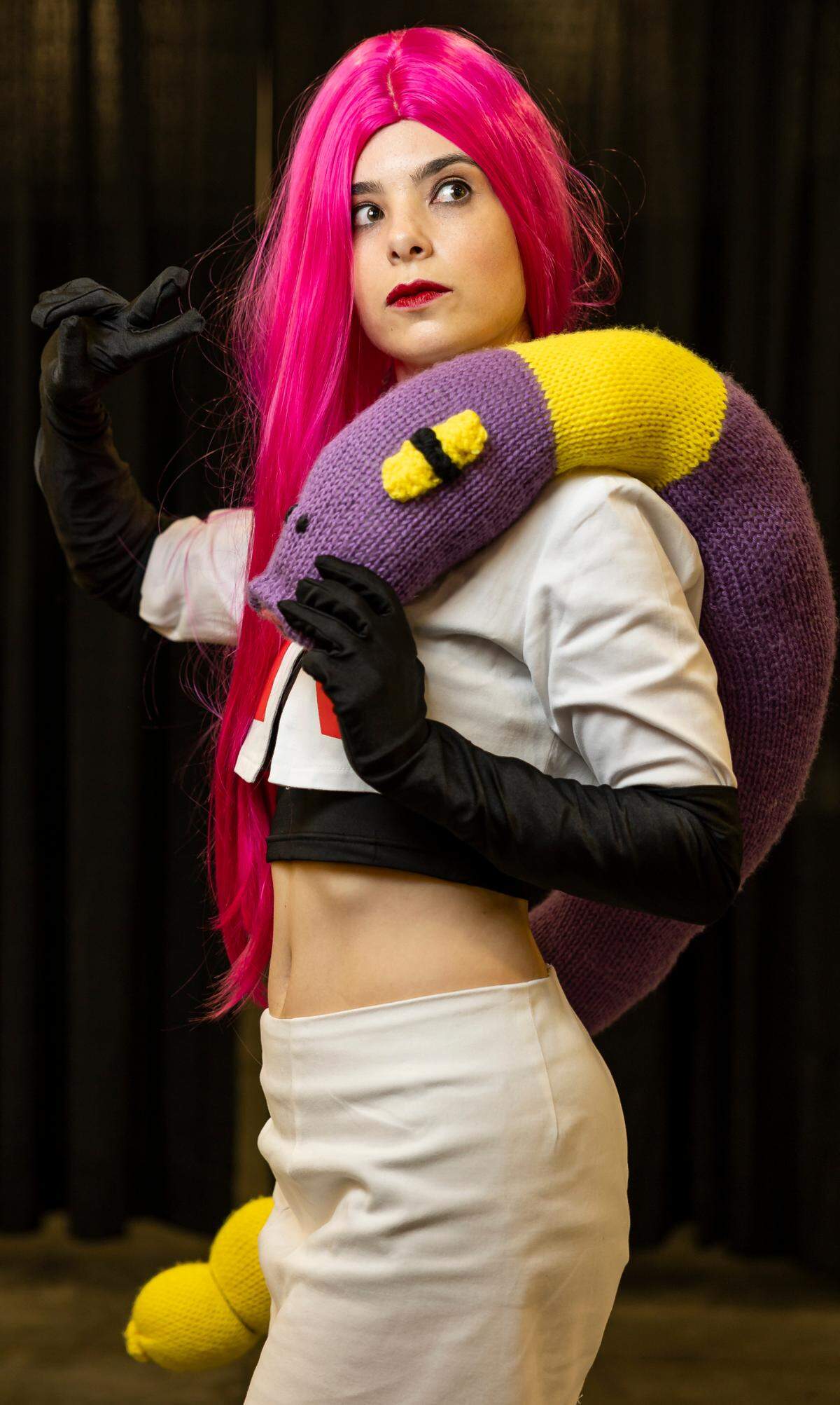 Kristen Murphy cosplays as Jessie from 'Pokémon.'