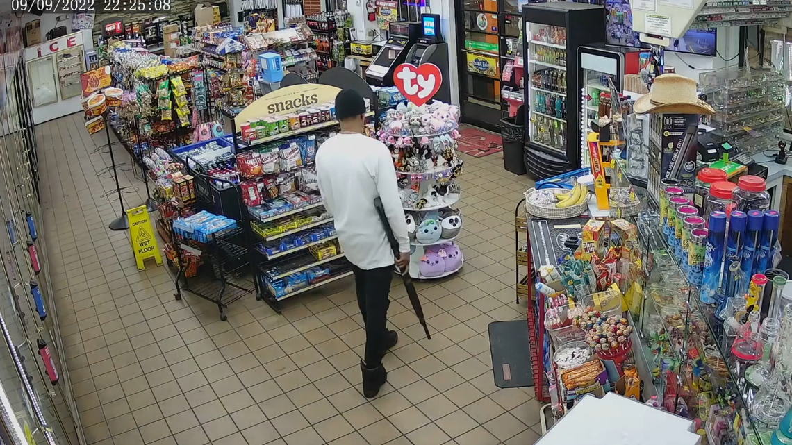 An attempted store robbery turned awkward when the “would-be robber” discovered his intended victim also had a gun, according to the Escambia County Sheriff’s Office in Florida.