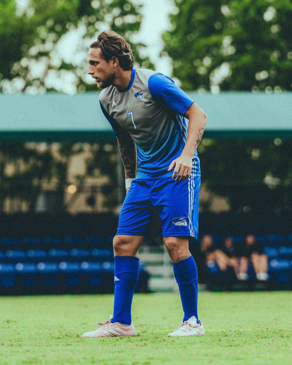 Miami Dade College men’s soccer star Facundo Ochoa takes part in drills during a recent practice.